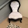 Black And Cream Bedroom Chair In Good Clean Condition